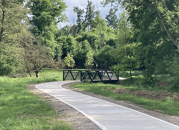 Neue Gartebrücke bei Benniehausen