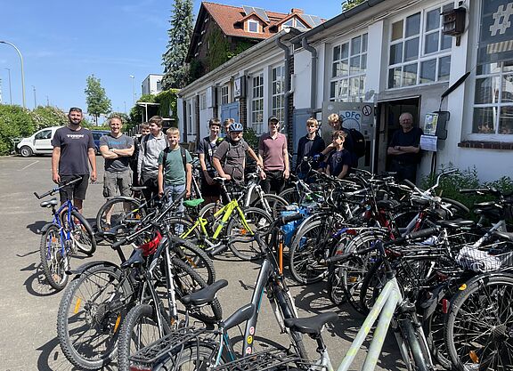 OHG Projekttage in der ADFC Werkstatt